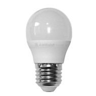 Λάμπα led G45 σφαιρική Ø45mm E27 6W 230V 6200k ψυχρό λευκό φως 540lm με ματ κάλυμμα Economy