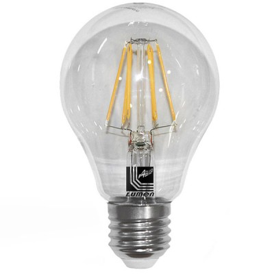 Διακοσμητική λάμπα led αχλάδι E27 ισχύος 10W 230V 2800k θερμό λευκό φως 1100 Lm Α60 COG διάφανη