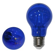 Διακοσμητική λάμπα led  αχλάδι Α60 E27 ισχύος 6W 230V μπλε δέσμης 330° ceramic filament