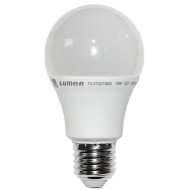 Λάμπα led A60 αχλάδι E27 10W 230V 3000k θερμό λευκό φως 830 lumen λευκό σώμα ματ γυαλί