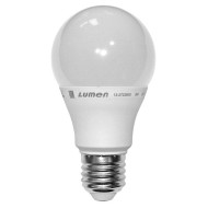 Λάμπα led A60 αχλάδι E27 ισχύος 6W 230V 3000k θερμό λευκό φως 480 lumen λευκό σώμα ματ κάλυμμα