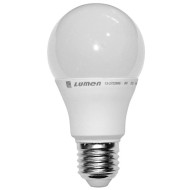 Λάμπα led A60 αχλάδι E27 8W 230V 3000k θερμό λευκό φως 640 lumen λευκό σώμα ματ κάλυμμα