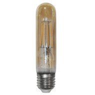 Διακοσμητική λάμπα led T30 σωλήνας μελί E27 COG ισχύος 6W 230V 2200k θερμό λευκό φως 600lm