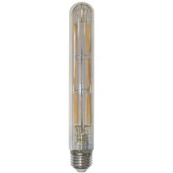 Διακοσμητική λάμπα led filament T30 σωλήνας  E27 6W 230V 2800k θερμό λευκό φως 850lm διάφανη