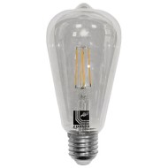 Διακοσμητική λάμπα led αβοκάντο E27 ισχύος 6W 230V 2800k θερμό λευκό φως 740lm διάφανη