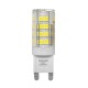 Λάμπα G9 σιλικόνης κυλινδρική ισχύος 4W 230V 330° 6200k ψυχρό λευκό φως 400 lumen με 51led