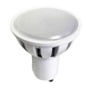 Λάμπα led smd GU10 3W 230V AC 3000k θερμό λευκό φως δέσμης 120° 300lumen Ø50mm