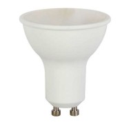 Λάμπα led GU10 1W 230V AC 6000k ψυχρό λευκό φως δέσμης 105° 80lm Ø50mm