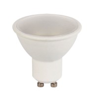 Λάμπα led smd GU10 7W 230V AC 6000k ψυχρό λευκό φως δέσμης 120° 555 lumen Ø50mm