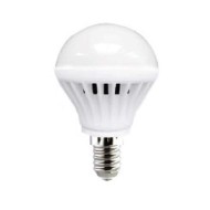 Λάμπα led σφαιρική Ε14 3W 230V 6000k ψυχρό λευκό φως δέσμης 180° 240 lumen 20000h