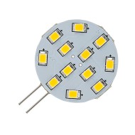 Λάμπα led G4 πλακέ Ø41mm 2,5W 12V AC/DC 4000k ενδιάμεσο λευκό φως δέσμης 120° 210 lumen