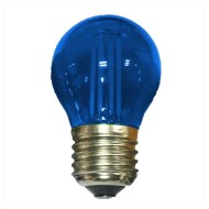 Λάμπα led filament σφαιρική Ø45mm Ε27 4W 230V μπλε φως 30000h