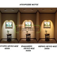 Λάμπα led A60 αχλάδι B22 8W 230V 4000k ενδιάμεσο λευκό φως 660 lumen με λευκό σώμα ματ κάλυμμα