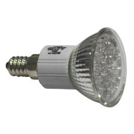 Λάμπα led E14 0.8W 230V RGB αυτόματης εναλλαγής χρωμάτων με κάλυμμα διαμέτρου Ø50mm
