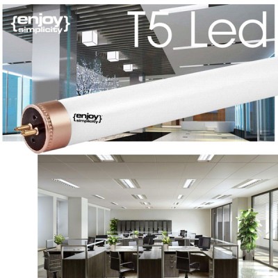 Λάμπα led T5 G5 86,32cm 12W 230V 6500k ψυχρό λευκό φως δέσμης 270° 1100lm τροφοδοσίας 2 άκρων
