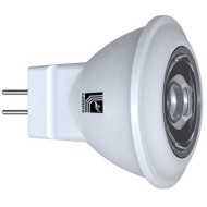 Λάμπα led ισχύος MR11 3W 12V AC/DC 3000k θερμό λευκό φως δέσμης 30° 210 lumen