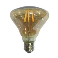Λάμπα led filament μανιτάρι μελί Ε27 6W 230V ντιμαριζόμενη 2700k θερμό λευκό φως 590 lumen 30000h