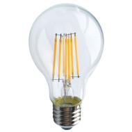 Λάμπα led filament αχλάδι Ε27 6W 230V ντιμαριζόμενη 2700k θερμό λευκό φως 680 lumen 30000h