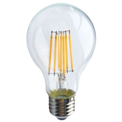 Λάμπα led filament αχλάδι Ε27 6W 230V ντιμαριζόμενη 2700k θερμό λευκό φως 680 lumen 30000h