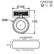 Led φωτιστικό χωνευτό κινητό 10W 6400k ψυχρό λευκό φως 800Lm 230V με cob δέσμης 60°