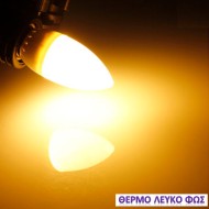 Λάμπα led C37 κερί Ε14 7W 230V 3000k θερμό λευκό φως δέσμης 160° 580 lumen 30000h Λάμπα led C37 κερί Ε14 7W 230V 3000k θερμό λευκό φως δέσμης 160° 580 lumen 30000h