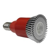 Λάμπα led ισχύος E14 3W 230V πράσινο φως δέσμης 30° από αλουμίνιο