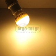 Λάμπα led σφαιρική Φ45 Ε27 3,5W 230V 3000k θερμό λευκό φως 260lumen γωνία θέασης 270°