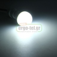 Λάμπα led αχλάδι Ε27 8W 230V 6000k ψυχρό λευκό φως 720lumen γωνία θέασης 270°