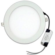 Led panel slim φωτιστικό χωνευτό 20W λευκό στρόγγυλο ψυχρό φως 6500Κ 230V 90lm/W