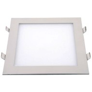 Led panel slim φωτιστικό χωνευτό 20W λευκό τετράγωνο ψυχρό φως 6500k 230V 1800lm