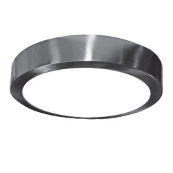 Led panel νίκελ ματ στρογγυλό εξωτερικό 20W 230V 4000k ενδιάμεσο λευκό φως 120° 1700lm