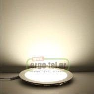 Led panel slim πλαστικό χωνευτό 26W ασημί στρογγυλό 4000k ενδιάμεσο φως 230V 1880lm Led panel slim πλαστικό χωνευτό 26W ασημί στρογγυλό 4000k ενδιάμεσο φως 230V 1880lm