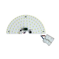 Led module - πλακέτα ημικυκλική 7W 3000k θερμό φως 675lm 230VAC για απλίκες