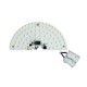 Led module - πλακέτα ημικυκλική 7W 4000k λευκό φως 695lm 230VAC για απλίκες