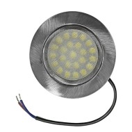 Led σποτ κουζίνας σατινέ χωνευτό στρογγυλό Ø57mm 4W 6000k ψυχρό λευκό φως δέσμης 60° 230V