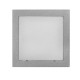 Led φωτιστικό επίτοιχο τετράγωνο 91x91mm γκρι 1W 230V θερμό φως στεγανό IP54