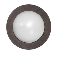 Led φωτιστικό επίτοιχο στρογγυλό mini Ø71mm σαγρέ σκουριά 0.3W 230V ψυχρό λευκό φως στεγανόIP54