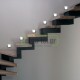 Led φωτιστικό επίτοιχο τετράγωνο 91x91mm γκρι 1W 230V θερμό φως στεγανό IP54