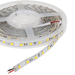 LED ταινία 5m 12W 24VDC μπλε φως IP33 μη στεγανή εύκαμπτη αυτοκόλλητη 8mm