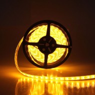 Led ταινία 5m 4.8W 12VDC κίτρινο φως IP20 μη στεγανή εύκαμπτη & αυτοκόλλητη