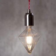 Λάμπα διακοσμητική led διαμάντι E27 6W 230V ντιμαριζόμενη 2700k θερμό λευκό φως 590lm