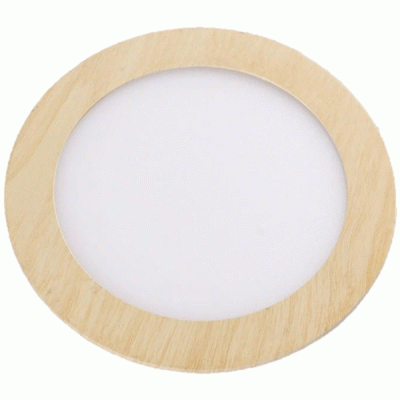 Led panel απόχρωση ξύλου στρογγυλό χωνευτό 3W 230V 3000k θερμό λευκό φως 120° 250lm Led panel απόχρωση ξύλου στρογγυλό χωνευτό 3W 230V 3000k θερμό λευκό φως 120° 250lm
