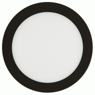 Led panel στρογγυλό μαύρο χωνευτό 3W 230V 4000k ενδιάμεσο λευκό φως 120° 260lm