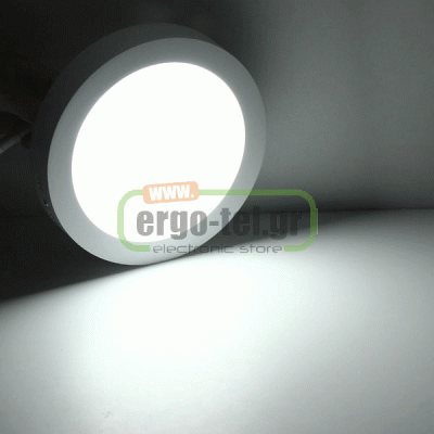 Led panel λευκό στρογγυλό εξωτερικό 20W 230V 6000k ψυχρό λευκό φως 120° 1800lm