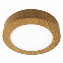 Led panel απόχρωση ξύλου στρογγυλό εξωτερικό 20W 230V 4000k ενδιάμεσο λευκό φως 120° 1700lm