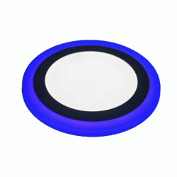 Led panel λευκό στρογγυλό χωνευτό με 3 επιλογές ψυχρού & μπλε φωτός 24W 230V 1900lm