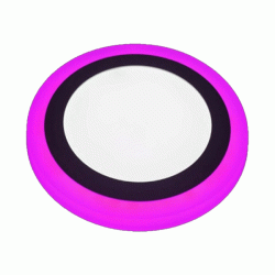 Led panel λευκό στρογγυλό χωνευτό με 3 επιλογές φουξ & λευκού φωτός 24W 230V 1900lm