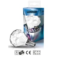Λάμπα διακοσμητική led Crystal E14 3W 230V 3000k θερμό λευκό φως 300 lumen 25000h