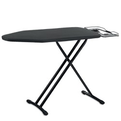 Σιδερώστρα LiFE Soirée 120 black 120 x 38cm με 7 επίπεδα ρύθμισης ύψους, μεταλλική βάση σίδερου και μηχανισμό ασφαλείας σε μαύρο χρώμα