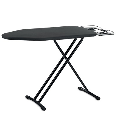 Σιδερώστρα LiFE Soirée 120 black 120 x 38cm με 7 επίπεδα ρύθμισης ύψους, μεταλλική βάση σίδερου και μηχανισμό ασφαλείας σε μαύρο χρώμα